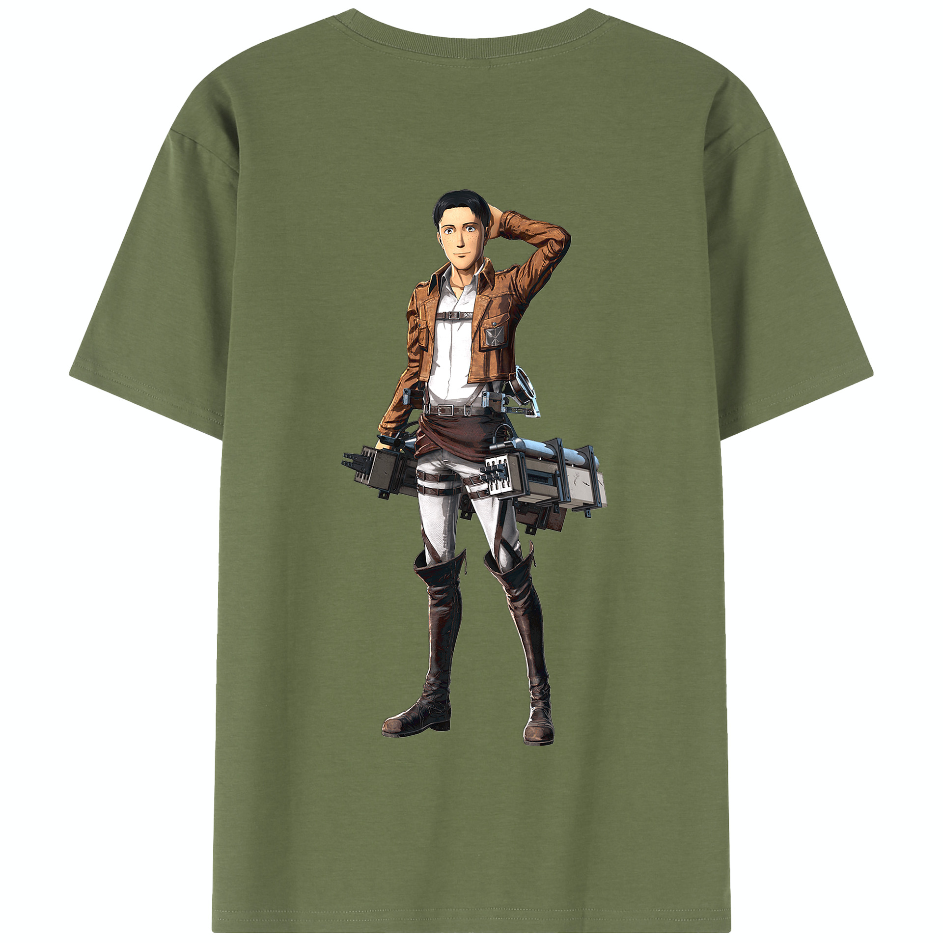 （画像用） 進撃の巨人 Attack on Titan 綿100％半袖Tシャツ（背面プリント）